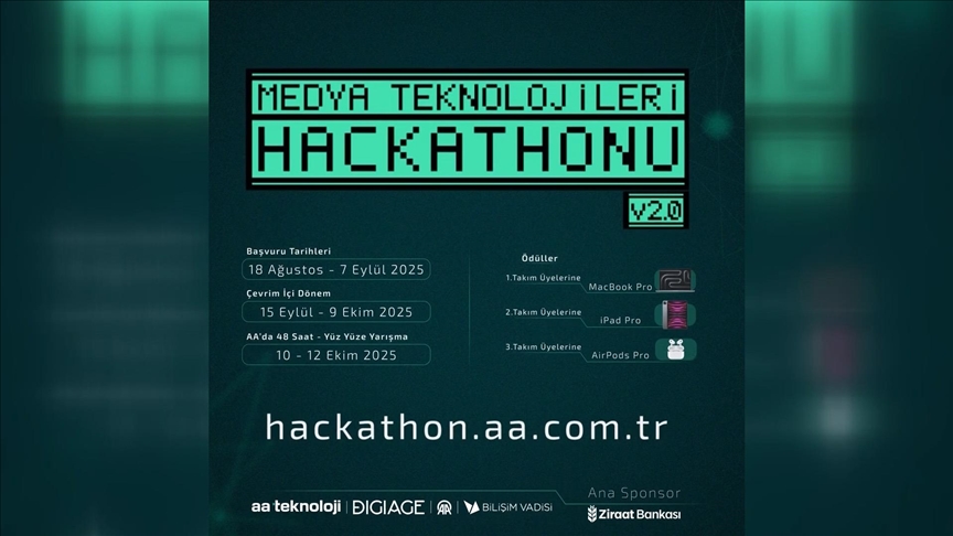 AA Medya Teknolojileri Hackathonu V2.0 başvuruları için son hafta